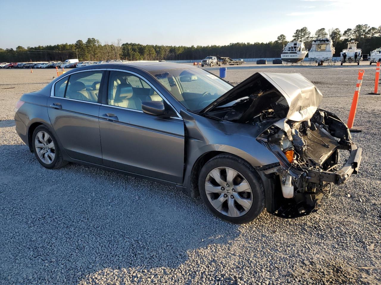 2009 Honda Accord VIN 1HGCP26869A057393 Copart auction photo, front end / mechanical damage thumbnail 4