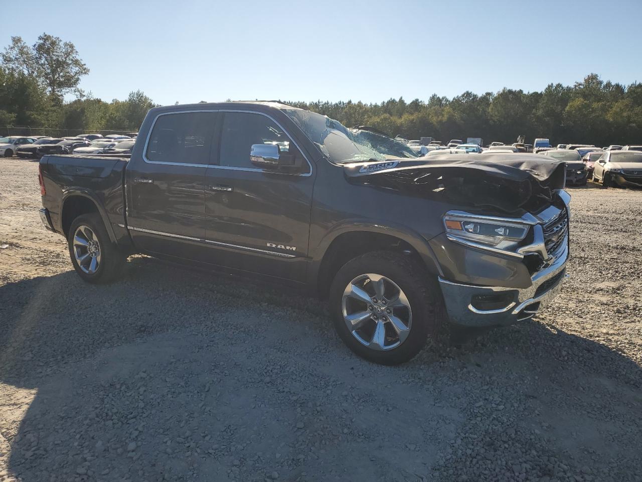 2020 RAM 1500 VIN 1C6SRFHT0LN225193 Copart auction photo, top/roof damage thumbnail 4
