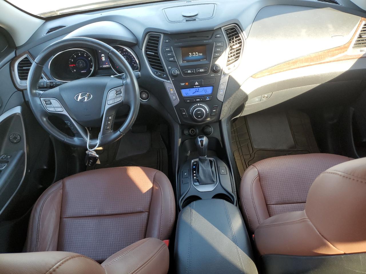 2013 Hyundai Santa Fe VIN 5XYZU3LA1DG118222 Copart auction photo, front end damage thumbnail 8