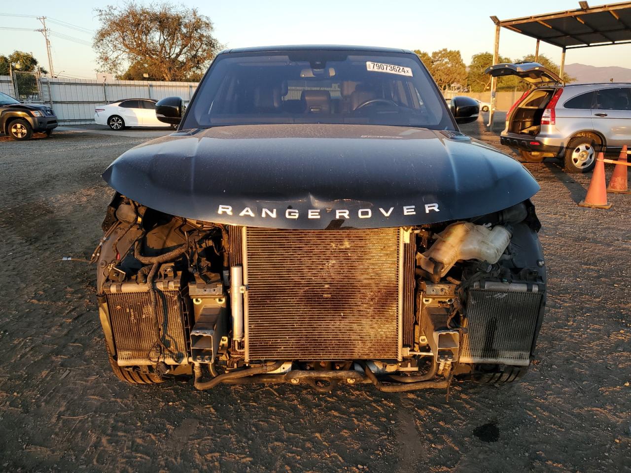 2016 Land Rover Range Rover VIN SALWG2VF8GA643269 Copart auction photo, undercarriage / front end damage thumbnail 5