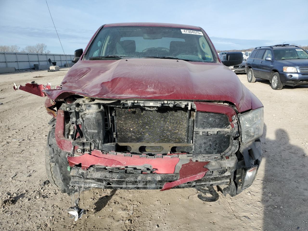 2013 RAM 1500 VIN 1C6RR6KT6DS722002 Copart auction photo, front end damage thumbnail 5