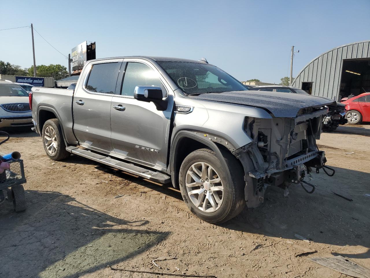 2019 GMC Sierra VIN 3GTU9DED9KG159687 Copart auction photo, front end damage thumbnail 4