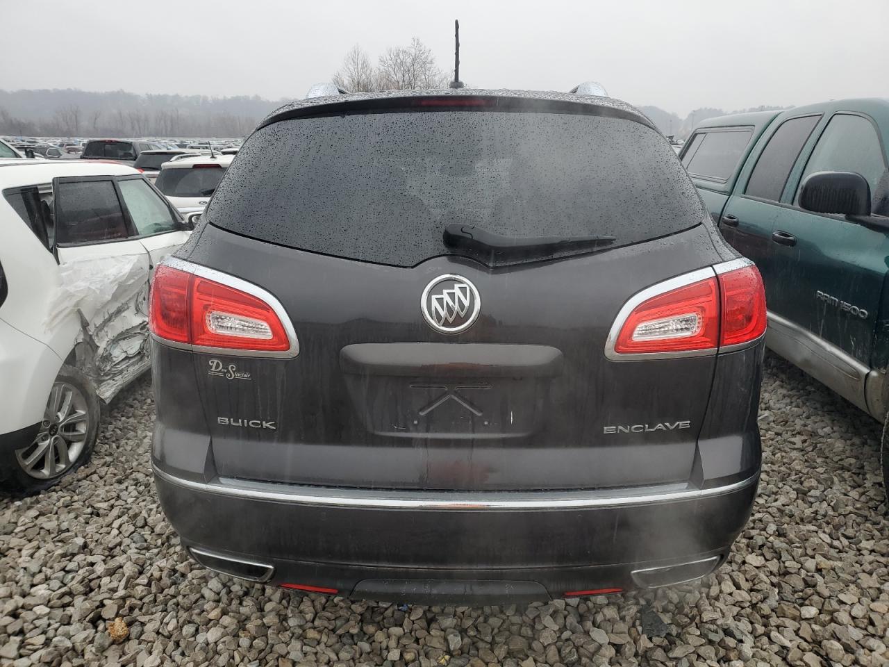 2015 Buick Enclave VIN 5GAKRBKD3FJ302302 Copart auction photo, side damage thumbnail 6