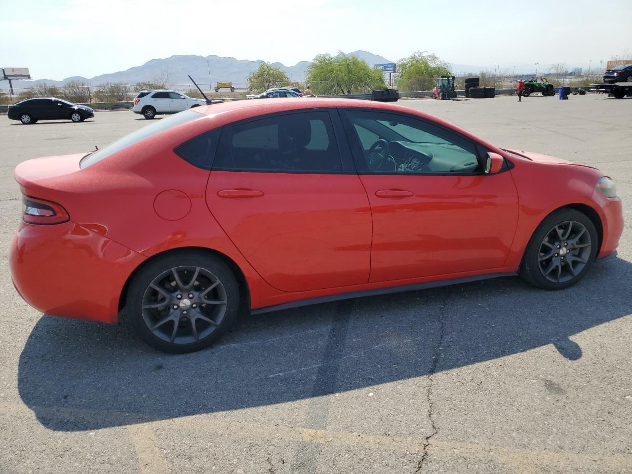 2016 Dodge Dart VIN 1C3CDFAA6GD623934 Copart auction photo, front end / side damage thumbnail 3