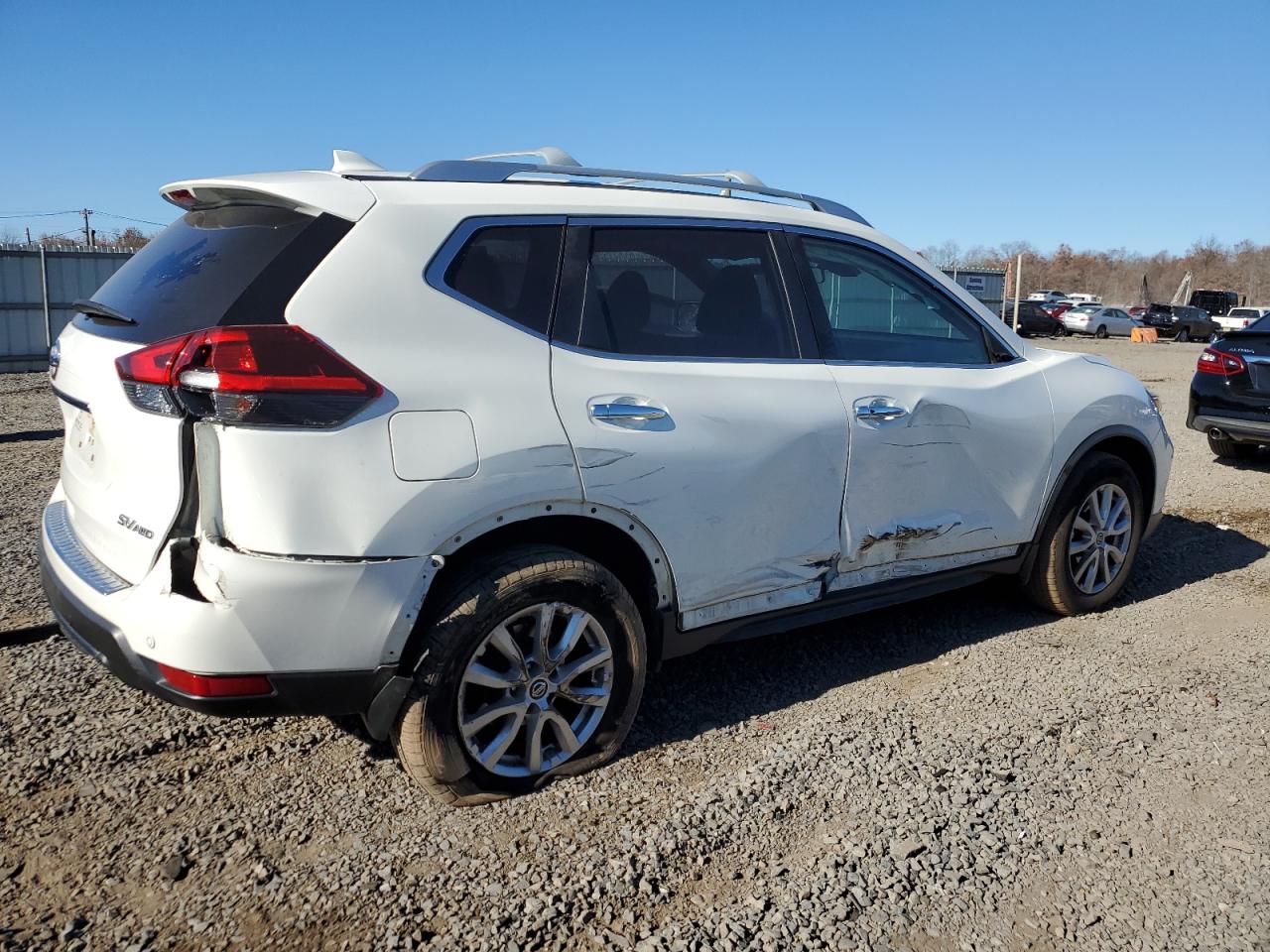 2020 Nissan Rogue VIN JN8AT2MV6LW134921 Copart auction photo, side / rear end damage thumbnail 3