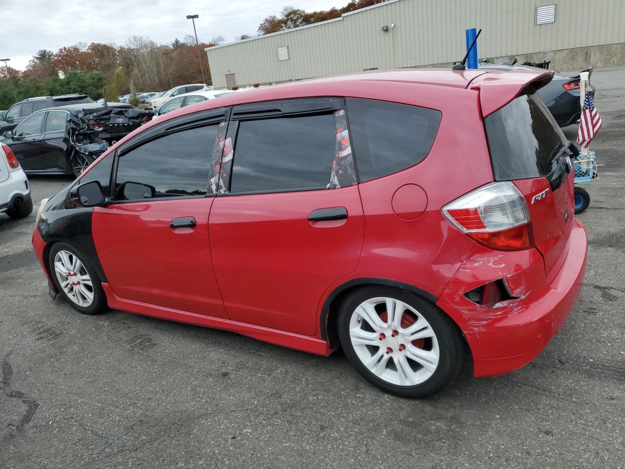 2009 Honda Fit VIN JHMGE87409S041347 Copart auction photo, rear end damage thumbnail 2