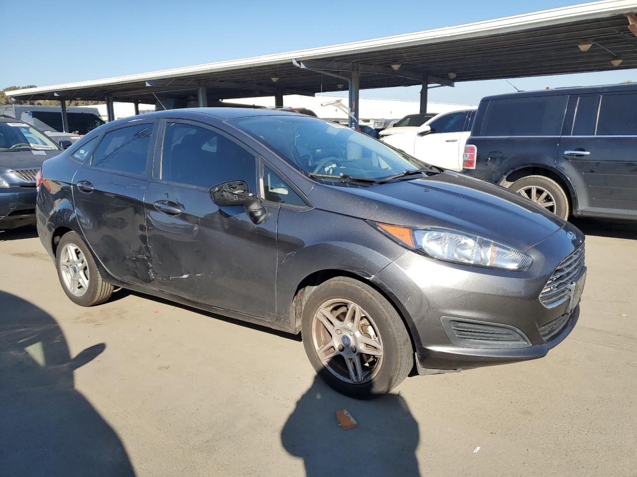2017 Ford Fiesta VIN 3FADP4BJ6HM113394 Copart auction photo, minor dent/scratches damage thumbnail 4