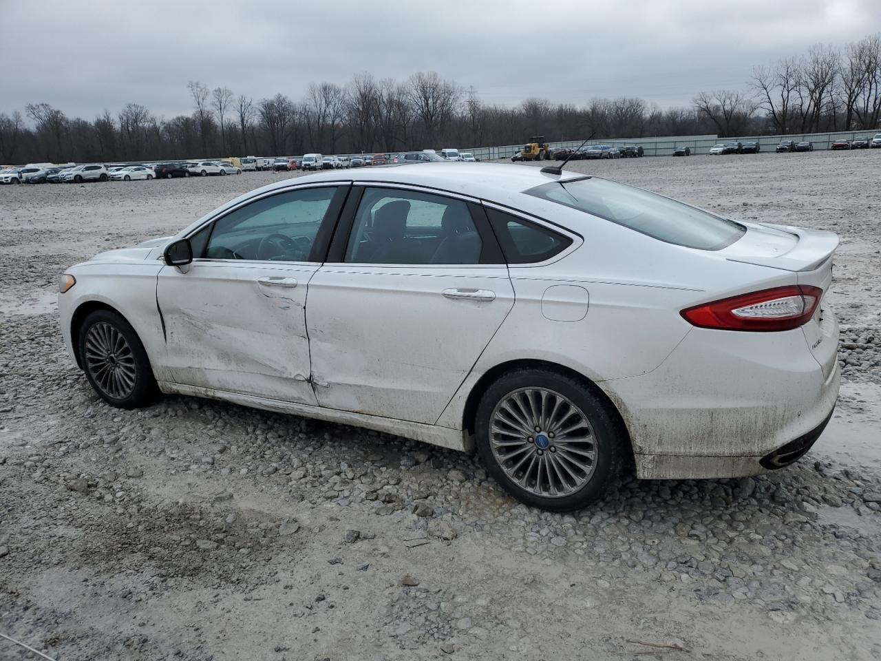 2013 Ford Fusion VIN 3FA6P0K91DR196043 Copart auction photo, side damage thumbnail 2