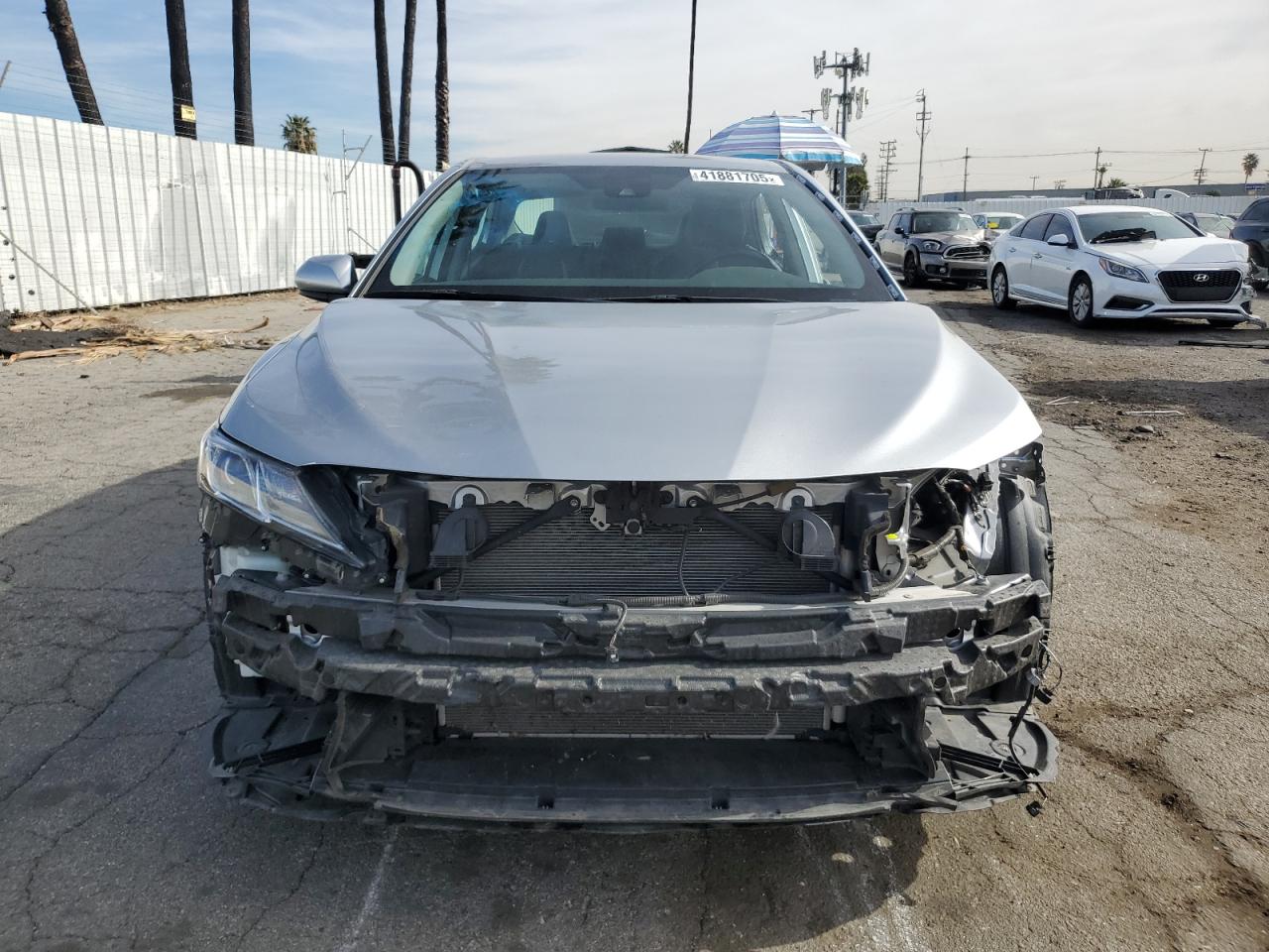 2020 Toyota Camry VIN 4T1G11AK0LU969937 Copart auction photo, front end / side damage thumbnail 5
