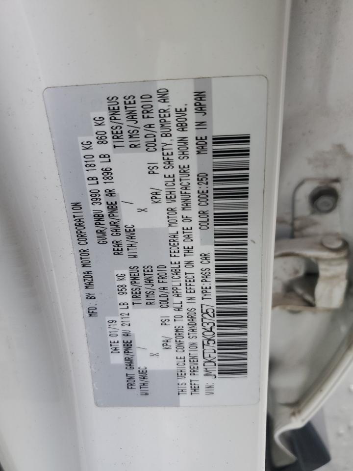 2019 Mazda CX-3 VIN JM1DKFD75K0437257 Copart auction photo, front end damage thumbnail 12