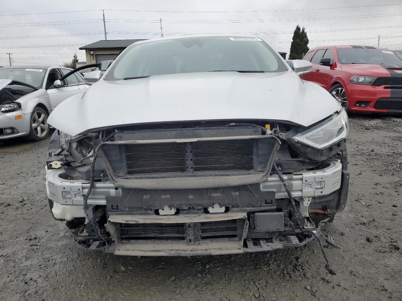 2019 Ford Fusion VIN 3FA6P0CD3KR260583 Copart auction photo, side / front end damage thumbnail 5