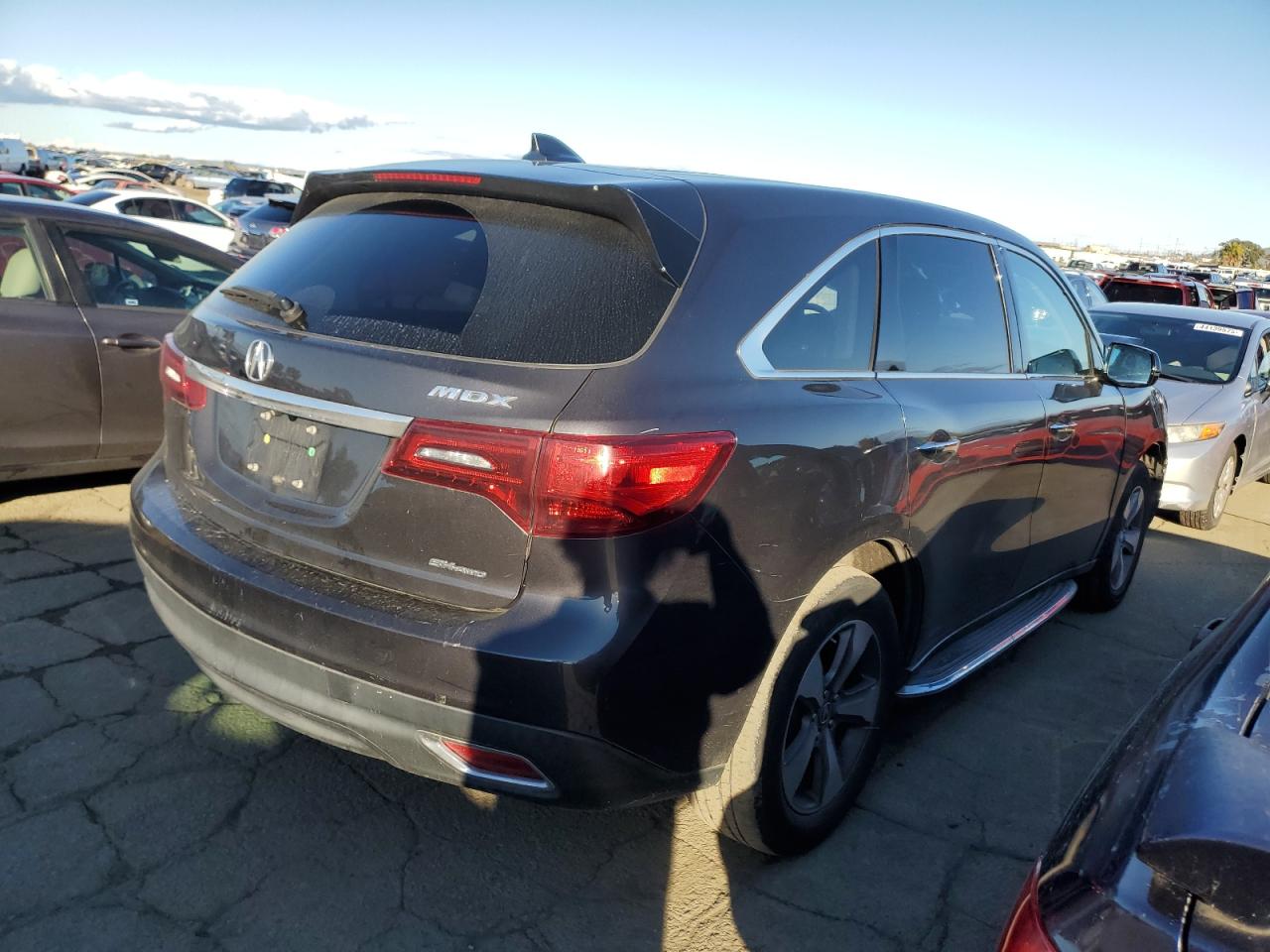 2015 Acura MDX VIN 5FRYD4H26FB009928 Copart auction photo, front end damage thumbnail 3