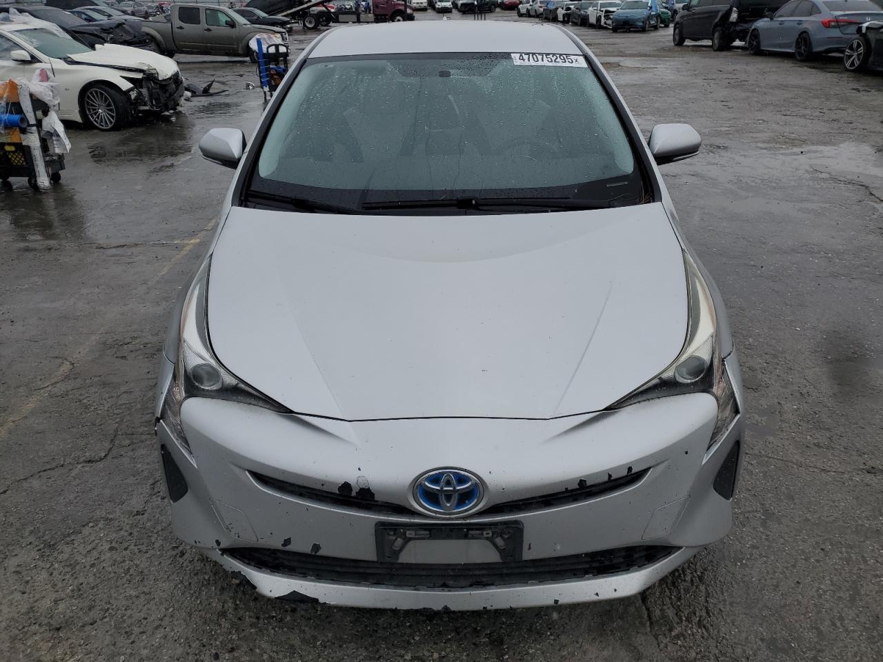 2016 Toyota Prius VIN JTDKBRFU1G3011017 Copart auction photo, rear end / front end damage thumbnail 5