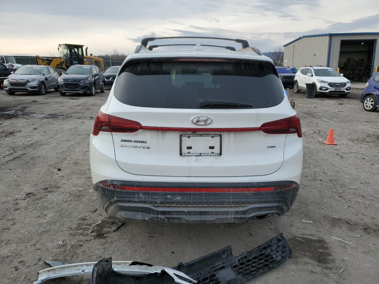 2022 Hyundai Santa Fe VIN 5NMS6DAJ9NH385281 Copart auction photo, front end damage thumbnail 6
