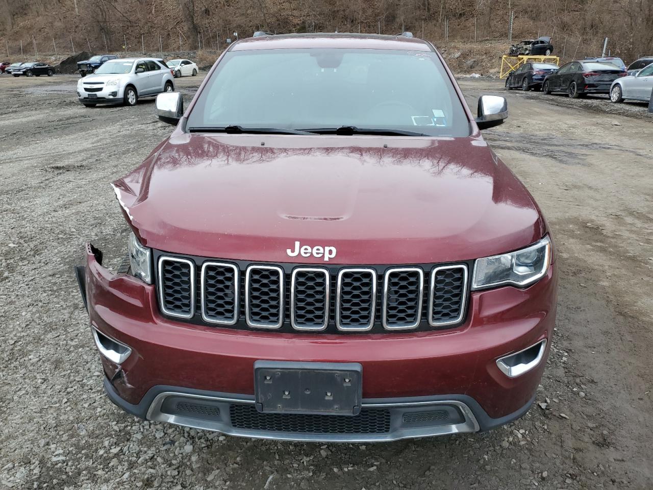 2020 Jeep Grand Cherokee VIN 1C4RJFBG2LC236556 Copart auction photo, front end / side damage thumbnail 5