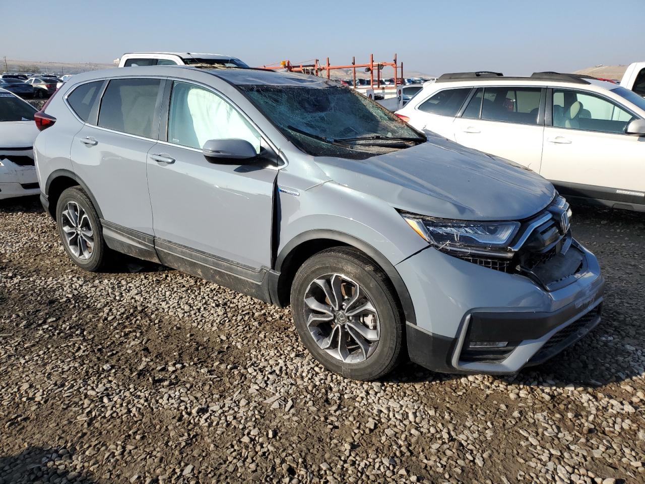 2022 Honda CR-V VIN 5J6RT6H87NL017647 Copart auction photo, top/roof damage thumbnail 4