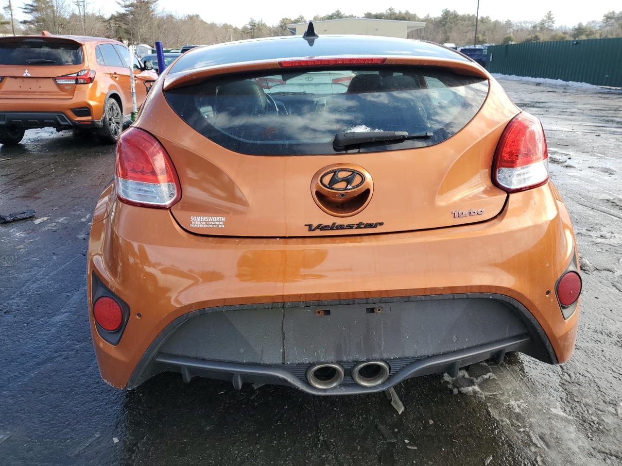 2016 Hyundai Veloster VIN KMHTC6AE4GU303976 Copart auction photo, front end / side damage thumbnail 6