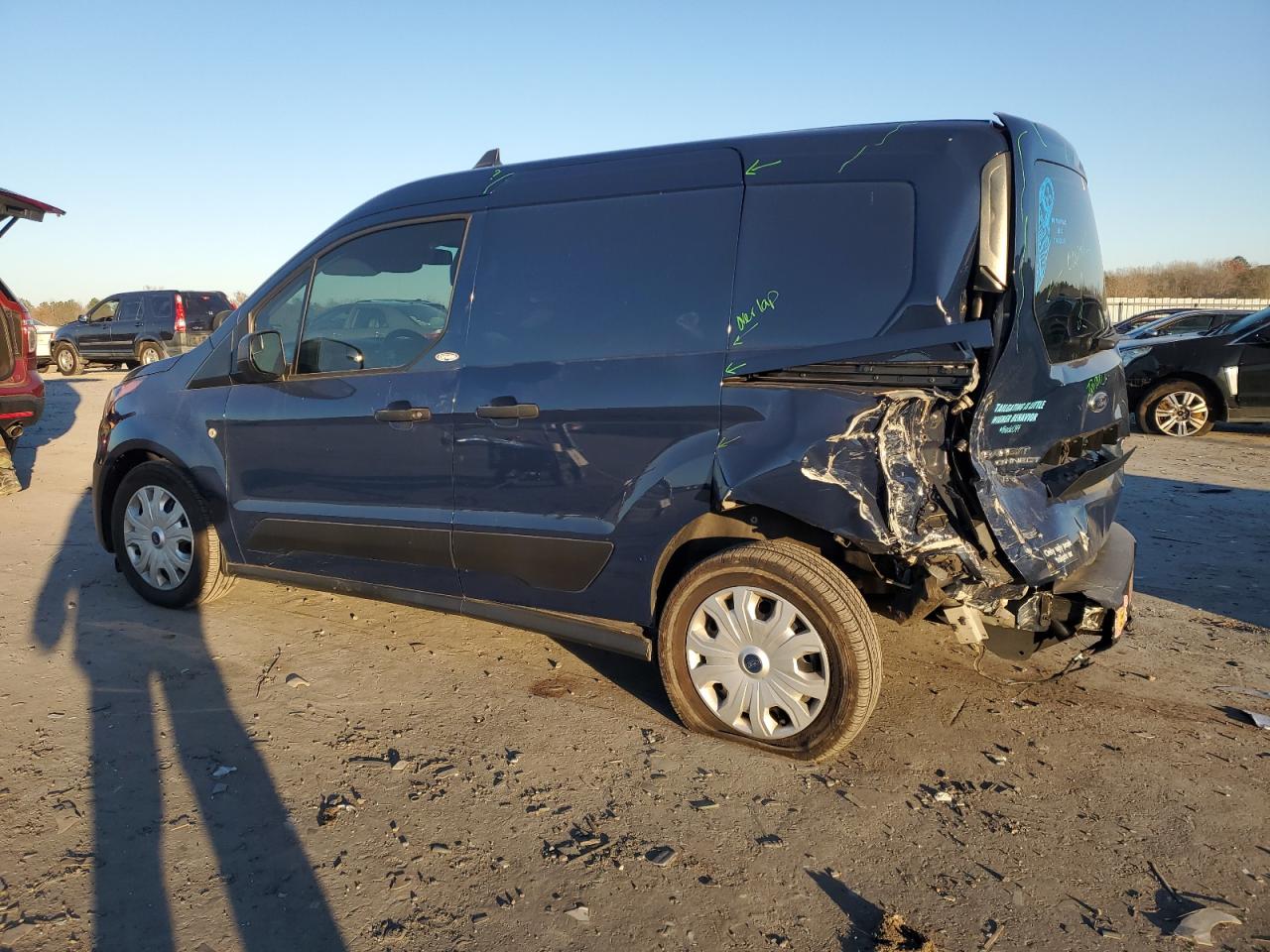 2022 Ford Transit VIN NM0LE6S26N1535624 Copart auction photo, rear end / minor dent/scratches damage thumbnail 2