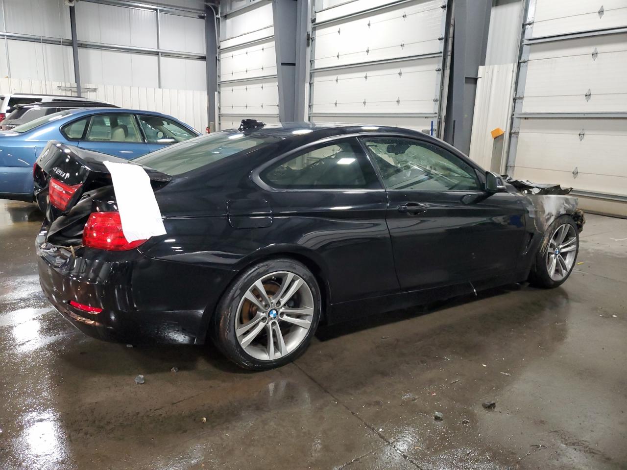 2014 BMW 4er VIN WBA3N3C51EK230162 Copart auction photo, burn / rear end damage thumbnail 3