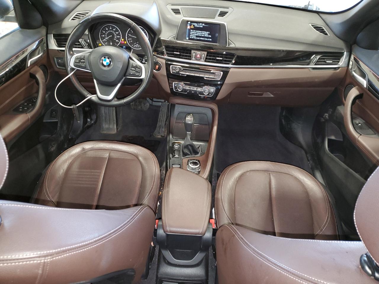2017 BMW X1 VIN WBXHT3C36H5F76388 Copart auction photo, front end / side damage thumbnail 8