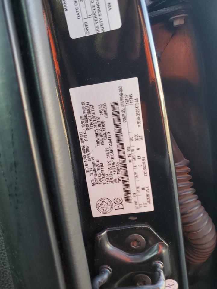 2015 Ford F-150 VIN 1FTFW1EG5FFA64173 Copart auction photo, side damage thumbnail 14