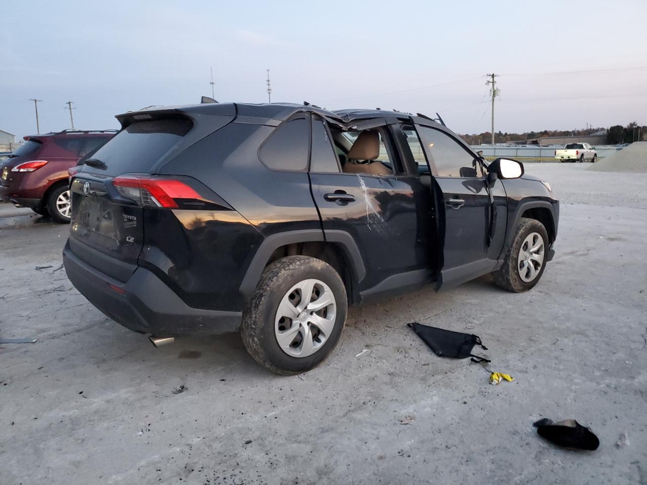 2019 Toyota RAV 4 VIN JTMH1RFV7KD008020 Copart auction photo, all over damage thumbnail 3