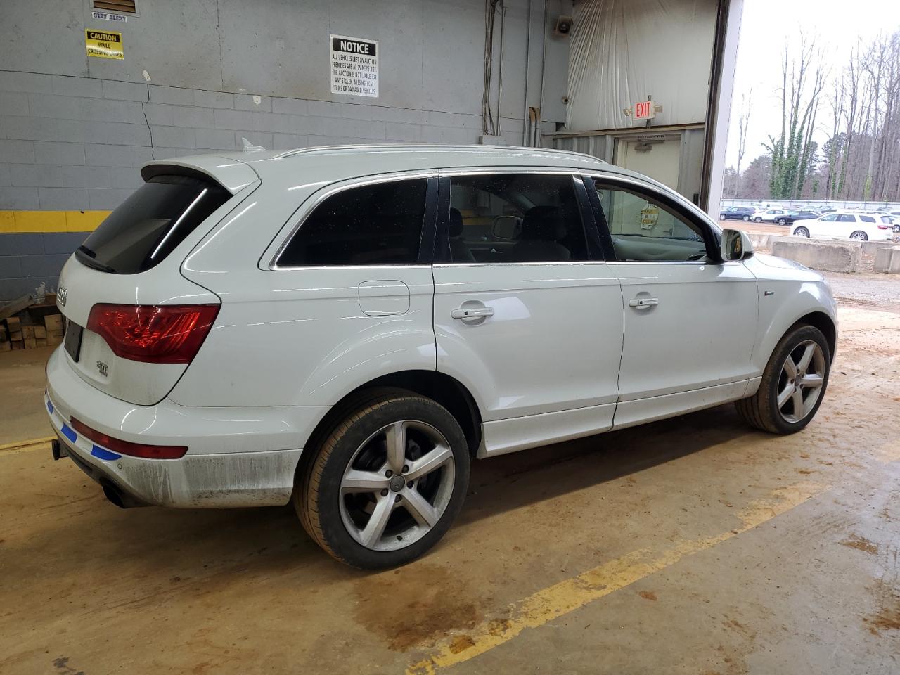 2014 Audi Q7 VIN WA1DGAFE6ED020219 Copart auction photo, front end damage thumbnail 3