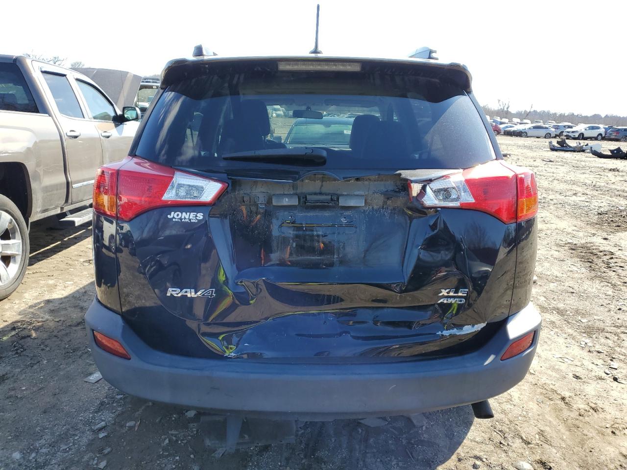 2015 Toyota RAV 4 VIN 2T3RFREV4FW237061 Copart auction photo, front end / rear end damage thumbnail 6