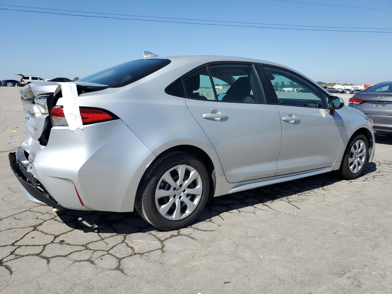2021 Toyota Corolla VIN 5YFEPMAE8MP242694 Copart auction photo, rear end damage thumbnail 3