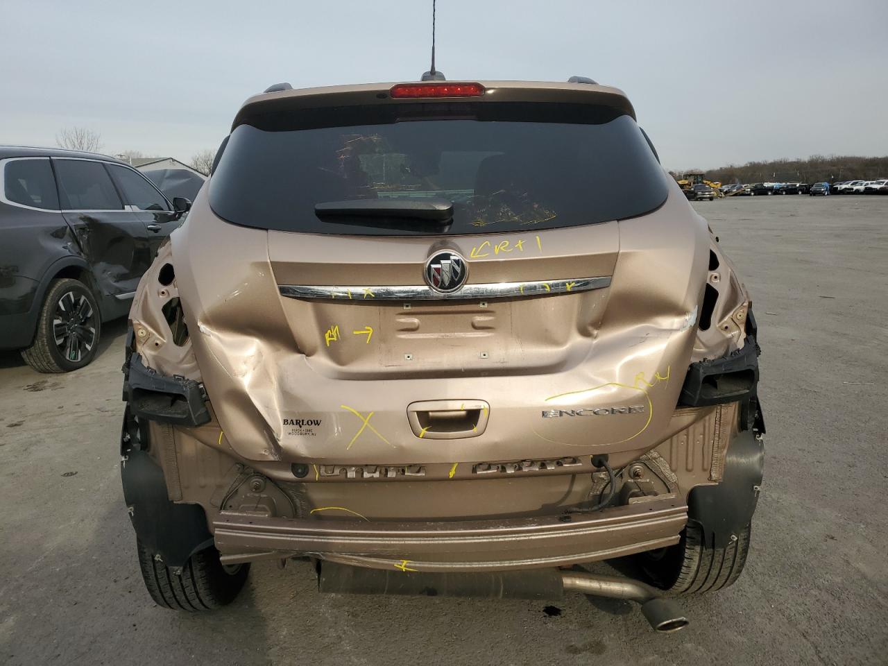 2019 Buick Encore VIN KL4CJASB4KB899901 Copart auction photo, front end / rear end damage thumbnail 6