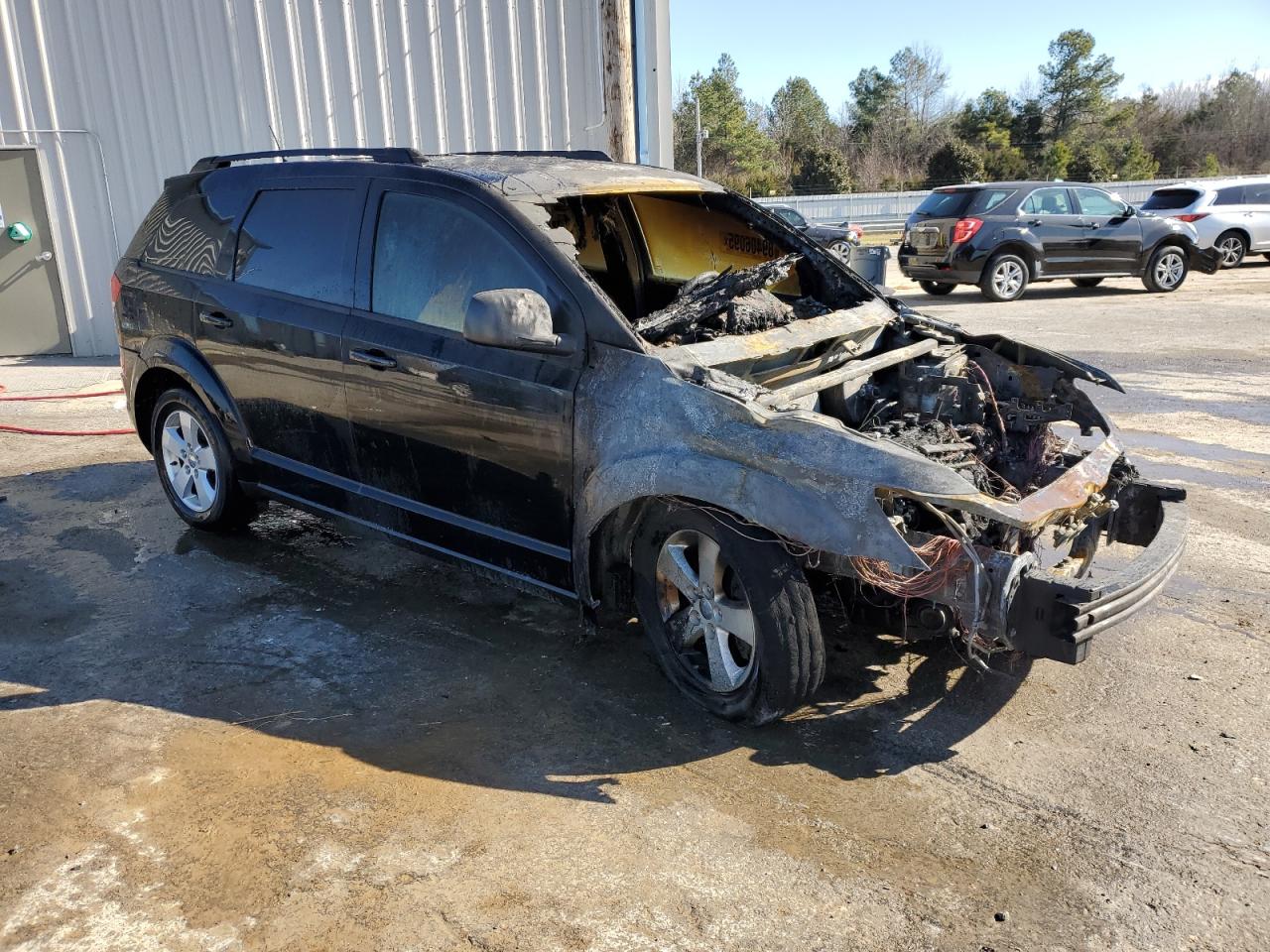 2017 Dodge Journey VIN 3C4PDCAB1HT564341 Copart auction photo, burn - engine / replaced vin damage thumbnail 4