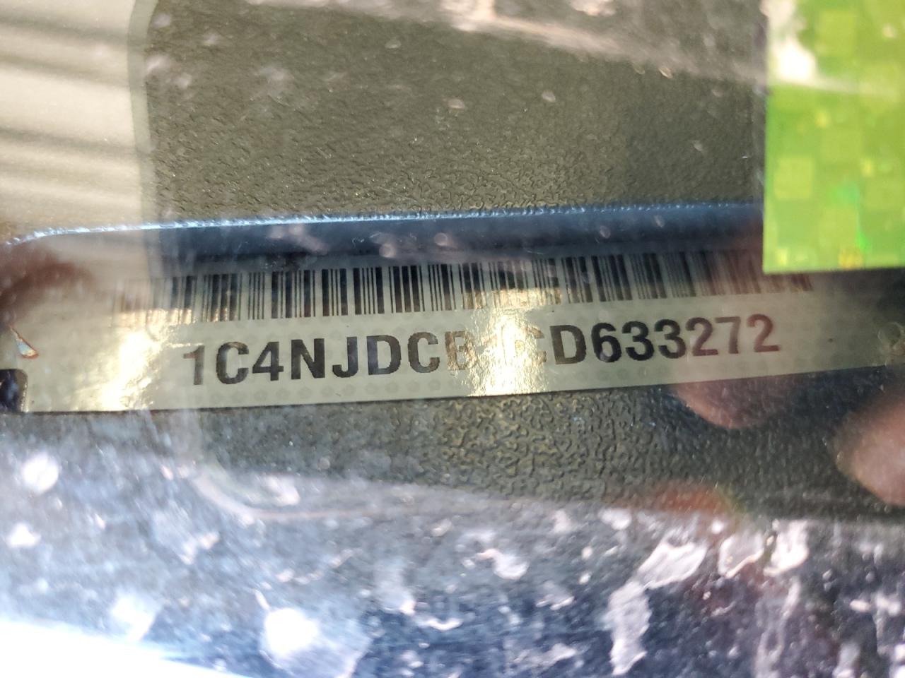 2012 Jeep Compass VIN 1C4NJDCB1CD633272 Copart auction photo, side damage thumbnail 13