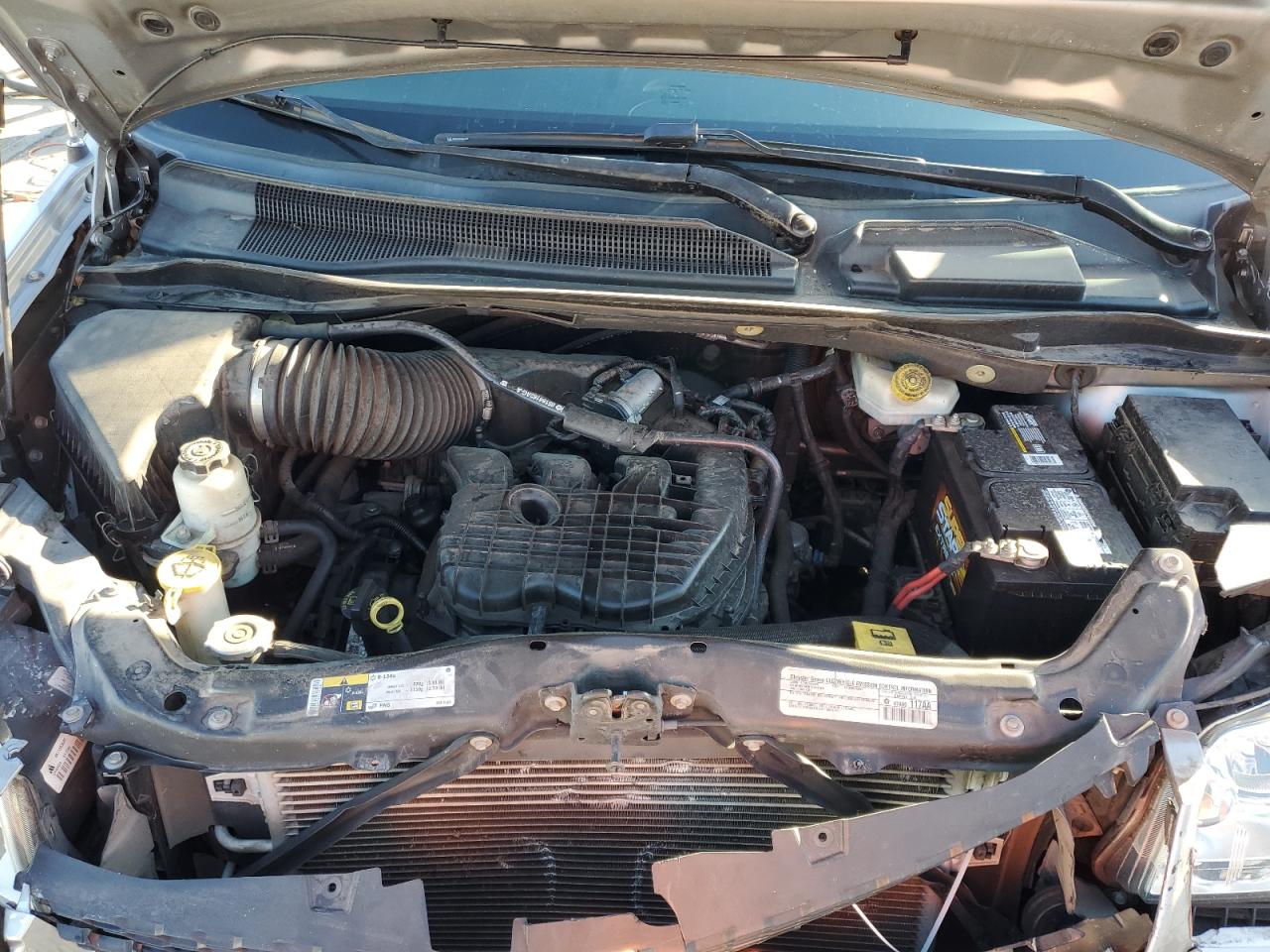 2015 Dodge Caravan VIN 2C4RDGBG2FR608356 Copart auction photo, front end damage thumbnail 12