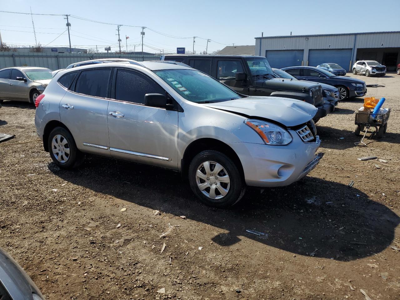 2015 Nissan Rogue VIN JN8AS5MV3FW754909 Copart auction photo, front end / rear end damage thumbnail 4