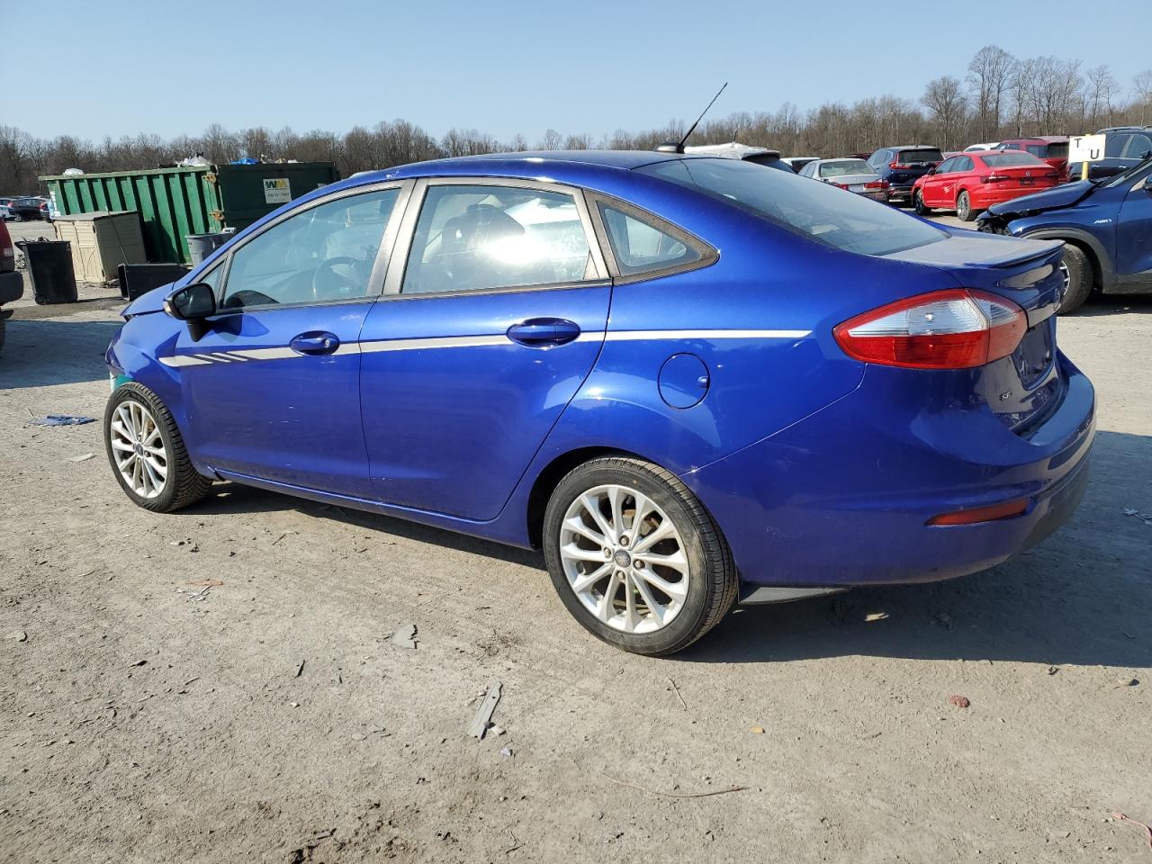 2014 Ford Fiesta VIN 3FADP4BJ8EM153715 Copart auction photo, front end / side damage thumbnail 2