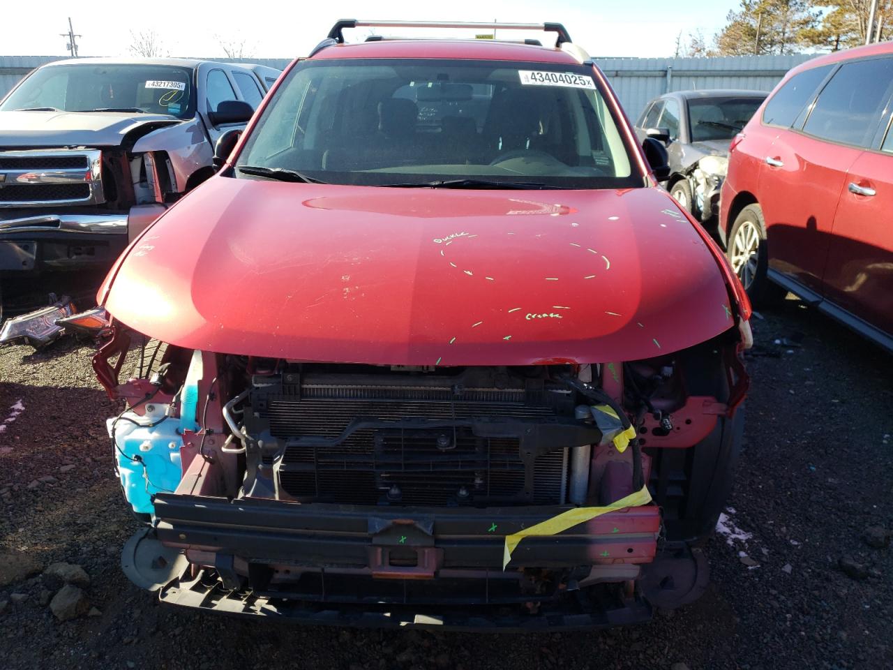 2018 Mitsubishi Outlander VIN JA4AZ3A36JZ056746 Copart auction photo, front end damage thumbnail 5