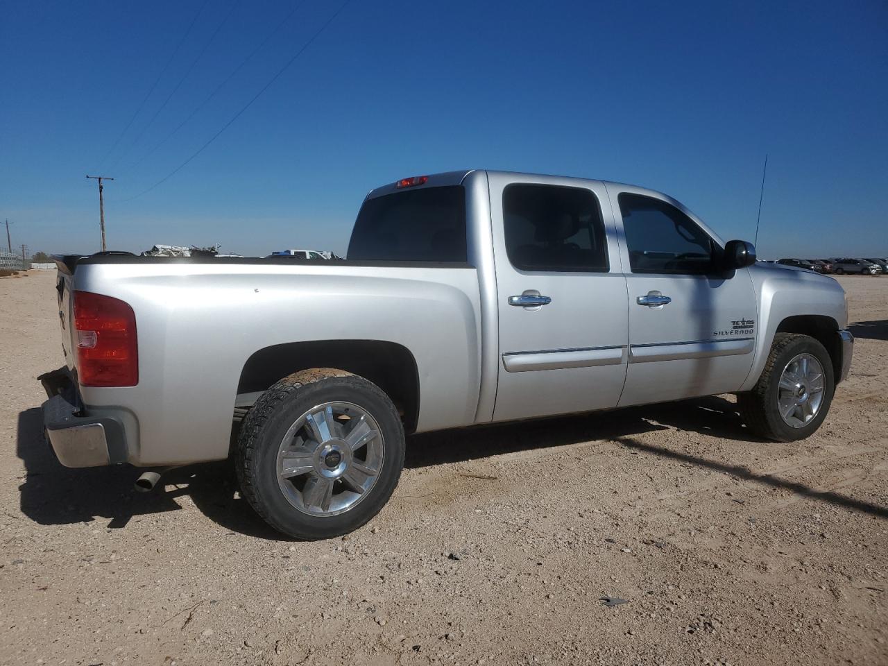 2013 Chevrolet Silverado VIN 3GCPCSE03DG137963 Copart auction photo, rear end / front end damage thumbnail 3