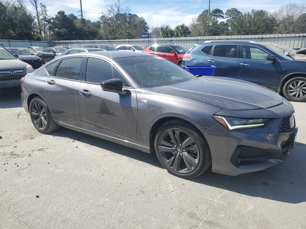 2023 Acura TLX VIN 19UUB6F54PA000171 Copart auction photo, front end damage thumbnail 4