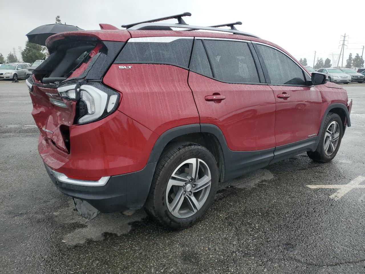 2021 GMC Terrain VIN 3GKALVEV5ML329139 Copart auction photo, rear end / front end damage thumbnail 3