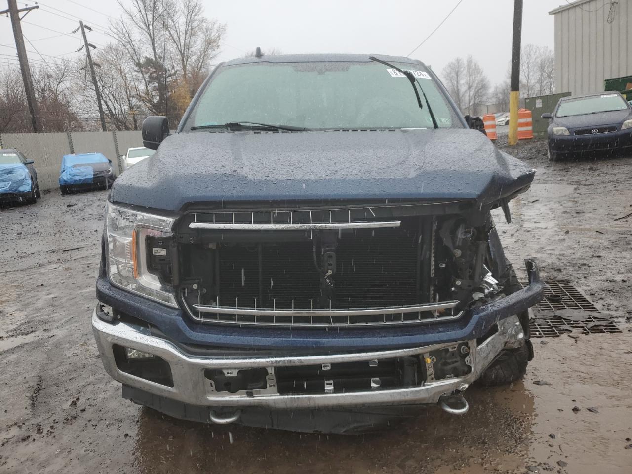2018 Ford F-150 VIN 1FTEX1EP9JFC21883 Copart auction photo, front end / side damage thumbnail 5