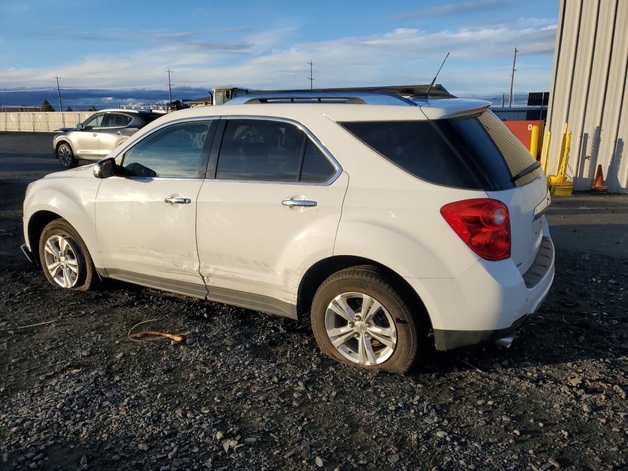 2012 Chevrolet Equinox VIN 2GNFLGE57C6106897 Copart auction photo, side / front end damage thumbnail 2