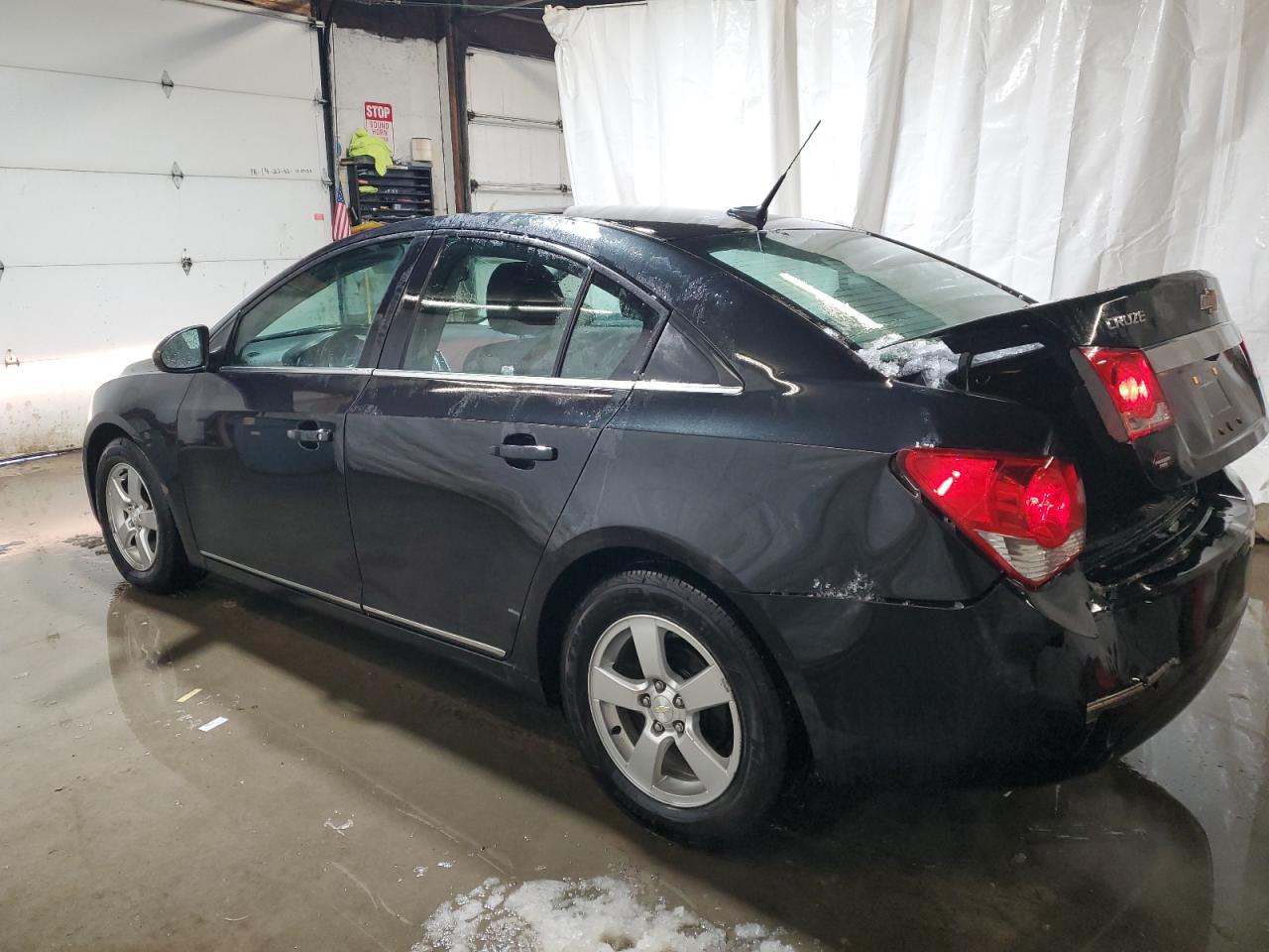 2014 Chevrolet Cruze VIN 1G1PC5SB3E7402782 Copart auction photo, rear end / side damage thumbnail 2