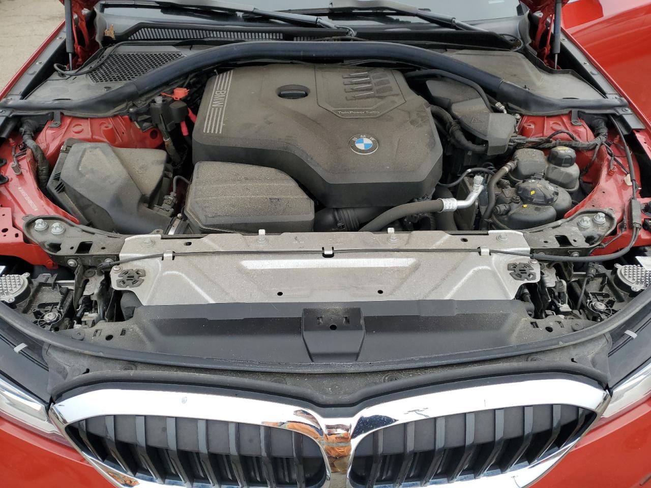 2021 BMW 3er VIN 3MW5R7J05M8B50200 Copart auction photo, side / rear end damage thumbnail 11