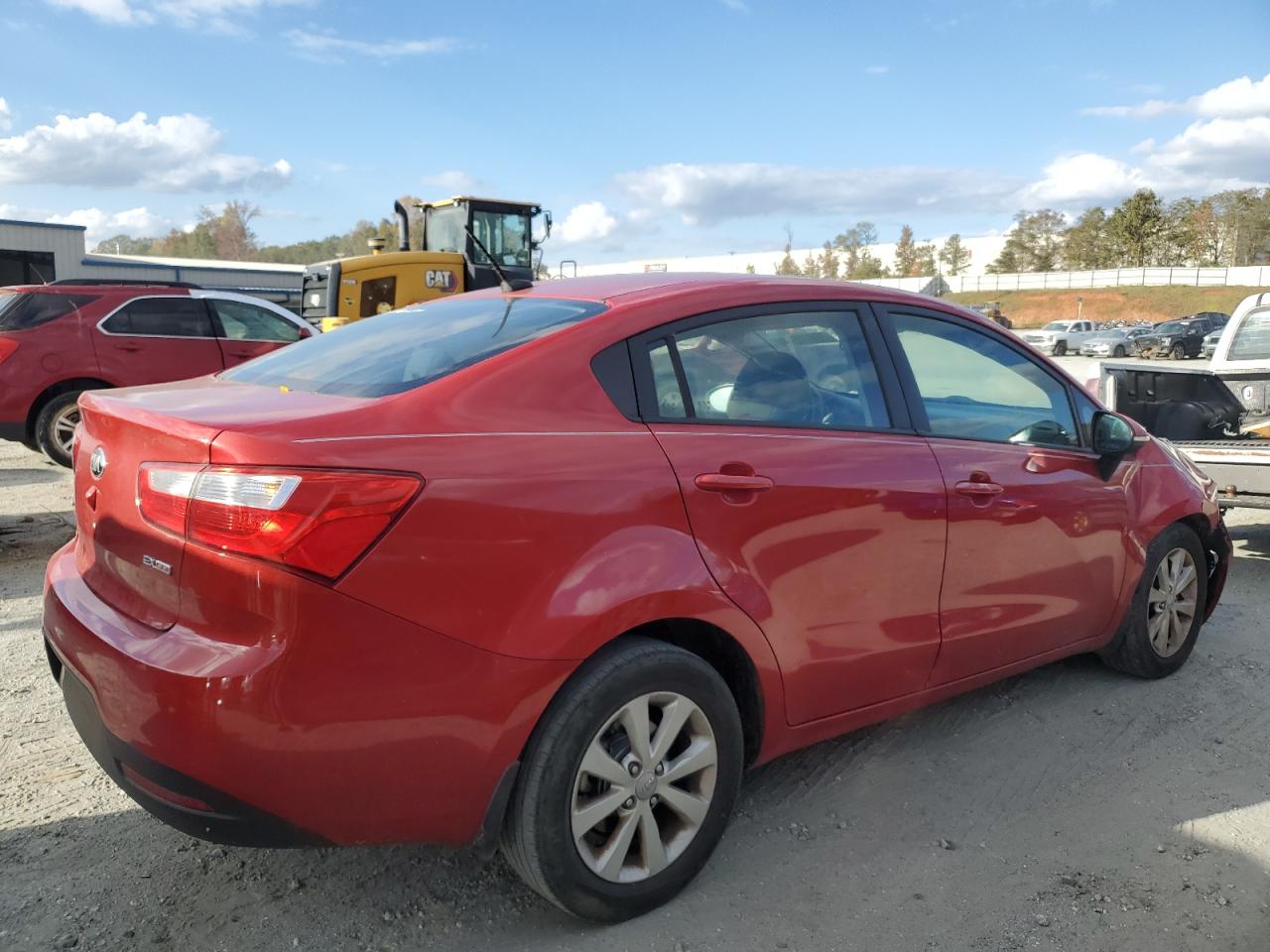 2013 KIA Rio VIN KNADN4A37D6141604 Copart auction photo, front end / minor dent/scratches damage thumbnail 3