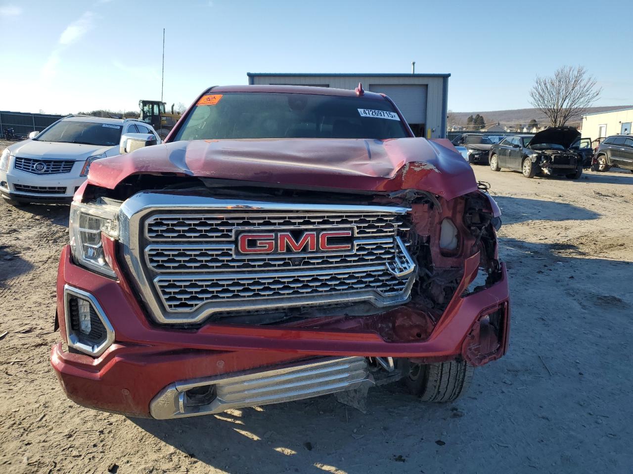 2020 GMC Sierra VIN 1GTU9FELXLZ111796 Copart auction photo, front end / side damage thumbnail 5