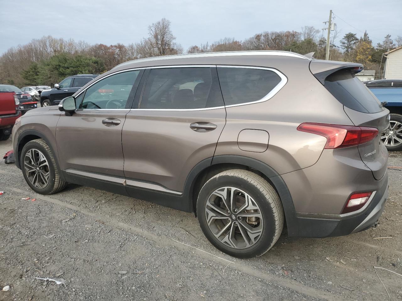 2020 Hyundai Santa Fe VIN 5NMS5CAA8LH159792 Copart auction photo, rear end / front end damage thumbnail 2