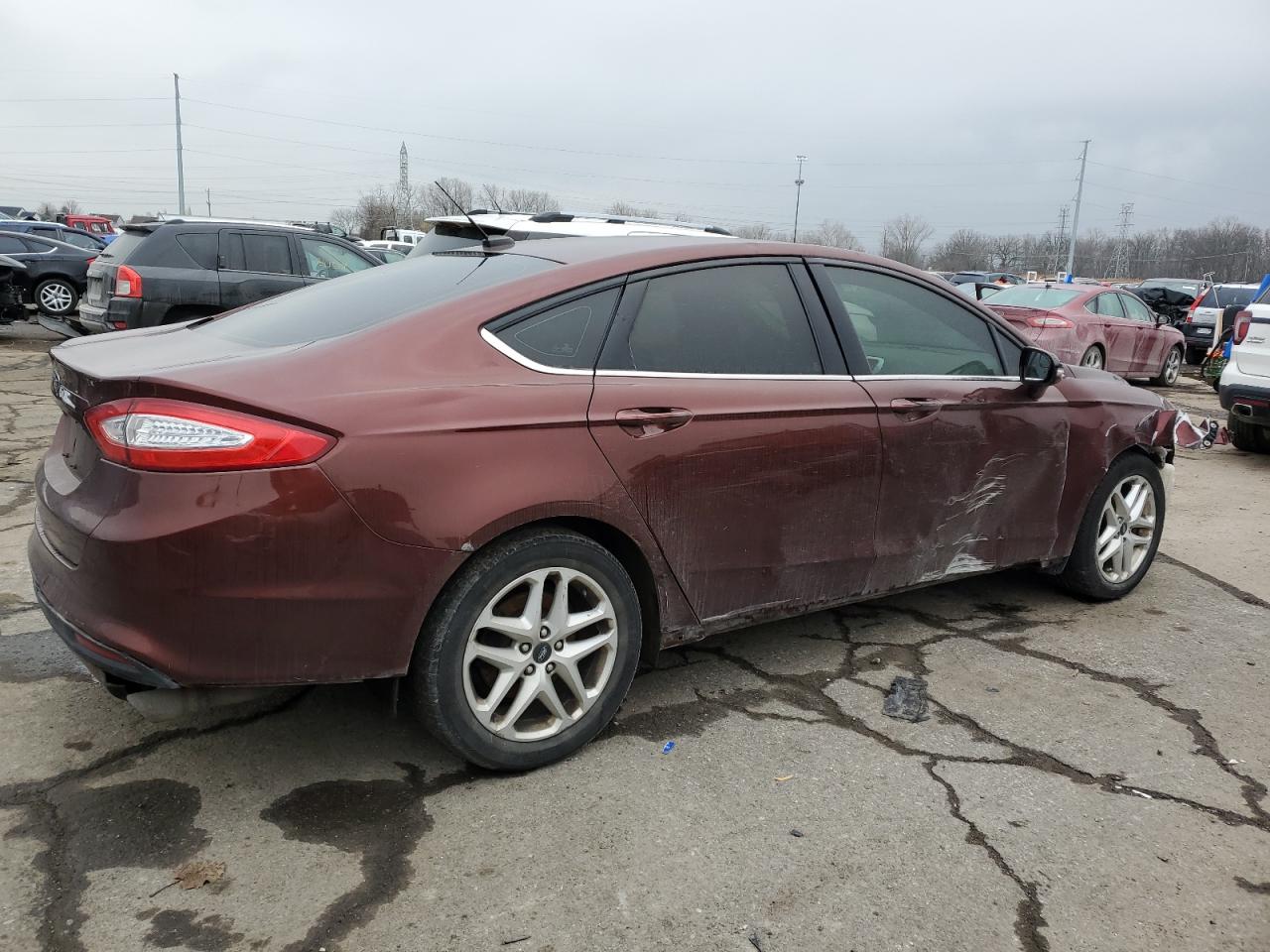 2015 Ford Fusion VIN 3FA6P0HD9FR233581 Copart auction photo, front end / side damage thumbnail 3