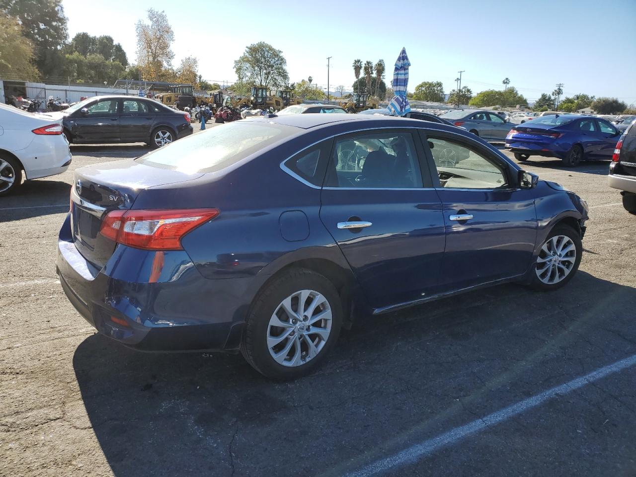 2019 Nissan Sentra VIN 3N1AB7AP9KY206688 Copart auction photo, all over damage thumbnail 3