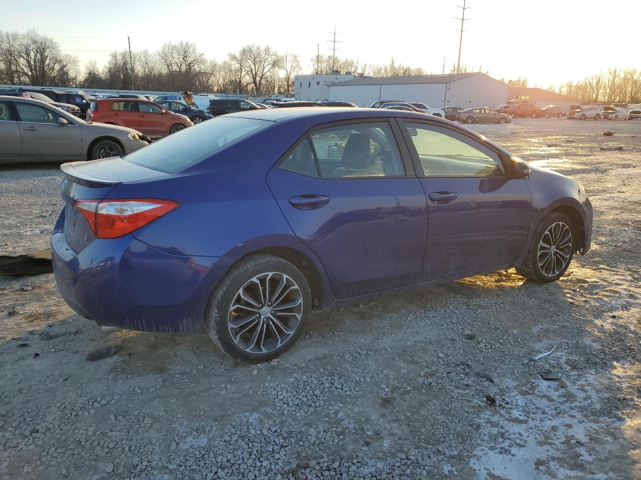 2015 Toyota Corolla VIN 2T1BURHE0FC327126 Copart auction photo, side damage thumbnail 3