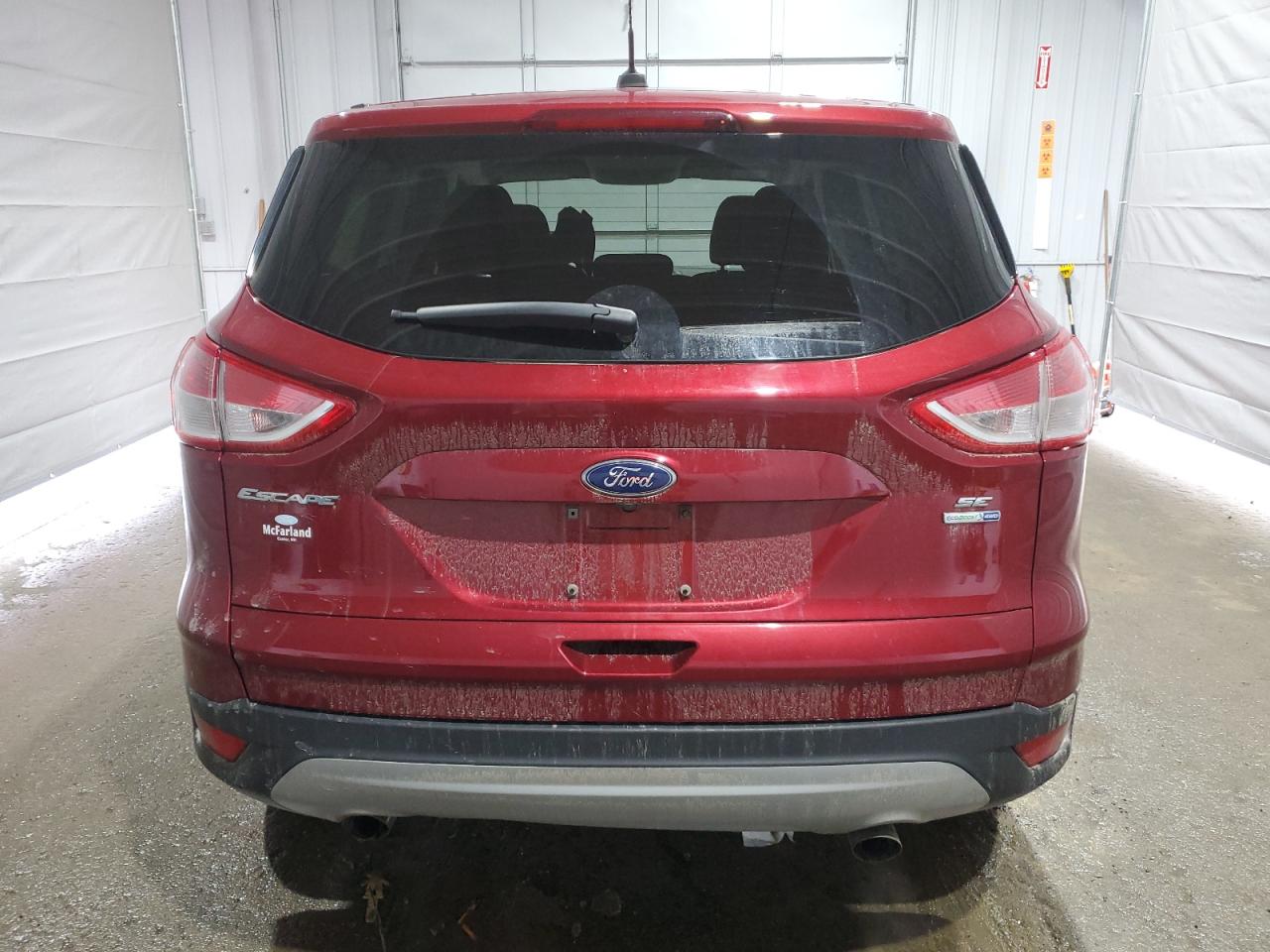 2016 Ford Escape VIN 1FMCU9GX4GUB42259 Copart auction photo, top/roof / front end damage thumbnail 6